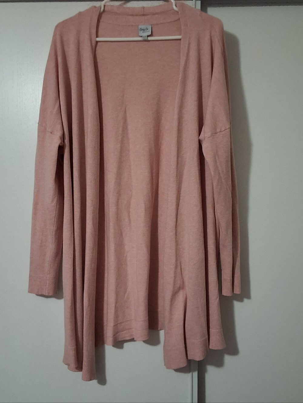 Cozy By Cozy Casual Pink Cardigan Sweater Plu Size 2X/3X